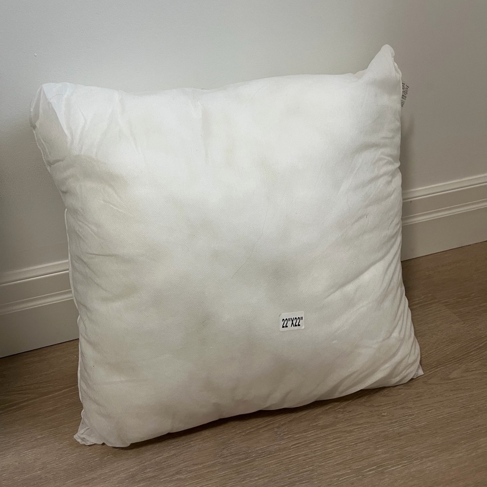 22x22 Cushion Insert for Decorative Throw Pillows